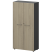 Шкаф высокий закрытый Кортез СМШ48F 792x380x1595 (Кронберг/Графит)