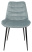 Стул для кухни KF-6 серо-голубой Light 28 металл черный на ножках (KF-6/LT28) (Серо-голубой)