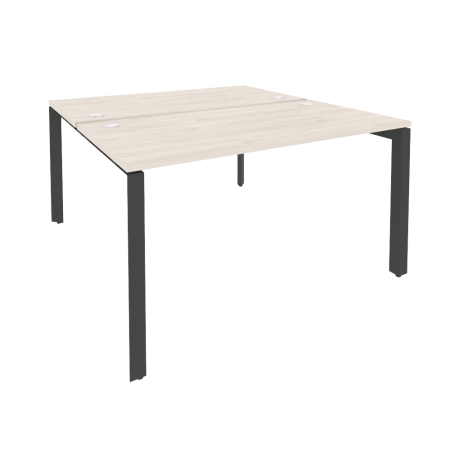 Рабочая станция на П-образном м/к Onix O.MP-D.RS-2.3.7 1380x1475x750 (Денвер Светлый/Черный металл)