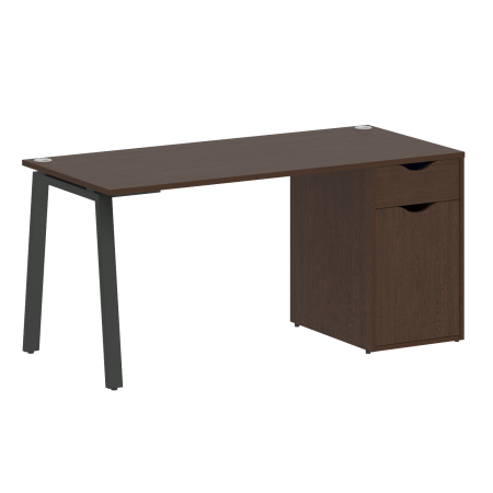 Стол письменный VR.SP-3-158.1.A 1580x720x750 (Венге Цаво/Антрацит Металл)