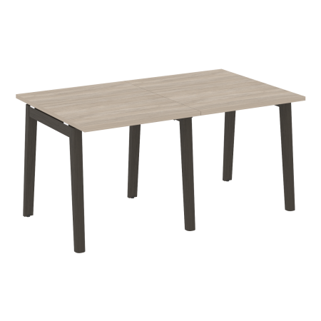 Стол переговорный на деревянных опорах Onix Wood OW.PRG-2.0 1560x980x750 (Дуб Аттик/Дуб Темный)