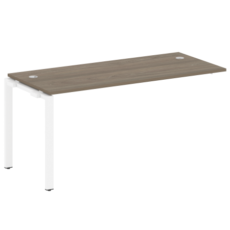 Проходной наборный элемент рабочей станции Metal System Style БП.ПРС-СП-1.4 1600x720x750 (Вяз/Белый металл)