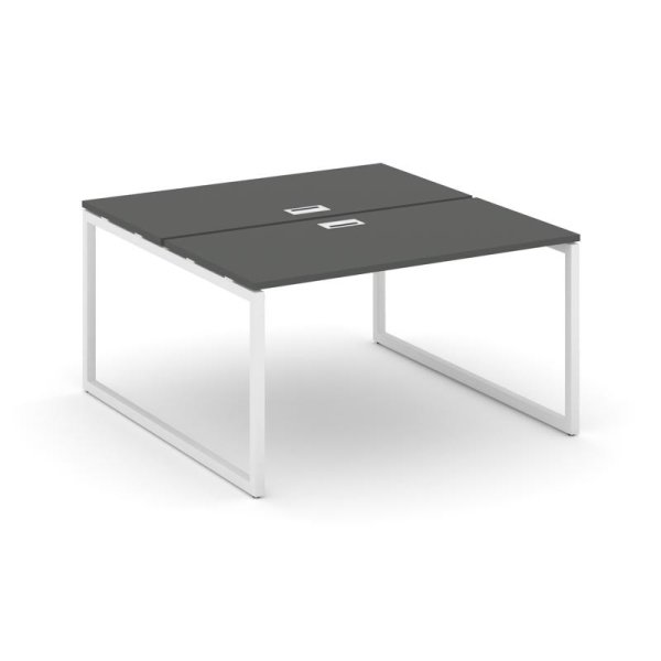 Рабочая станция 2-х сторонняя SN-4O.DRS-001 (980х1232х750) (Антрацит/Металл Белый)