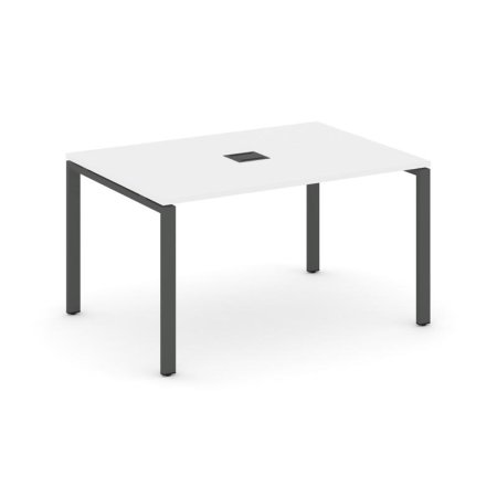 Стол переговорный SN-6P.SPRG-001 (980х980х750) (Белый/Металл Антрацит)