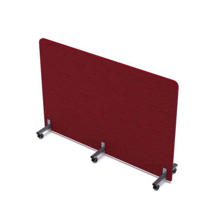 Акустическая мобильная перегородка SOFTOffice 011.МП.1611 1600x377x1100 (Red)