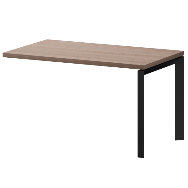 Конференц-приставка на металлокаркасе Акцент КТМ-03.38 1350x800x750 (Темный шимо)