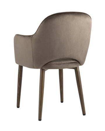 Стул Венера Хани велюр коричневый ножки дерево (Стул Венера Хани коричневый)
