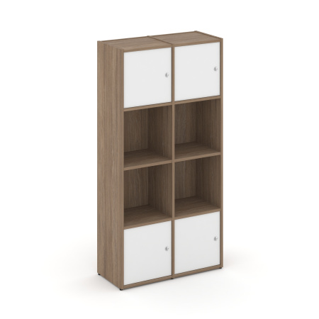 Стеллаж Locker Plus LK.K-005 798x350x1593 (Дуб Аризона | Белый)