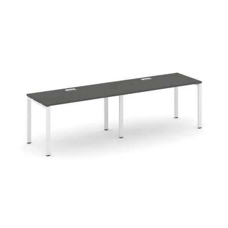 Рабочая станция 1 сторонняя SN-6P.ORS-003 (2760х600х750) (Антрацит/Металл Белый)