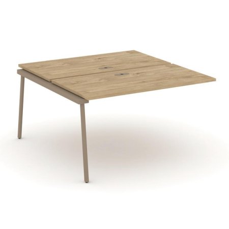 Двойной наборный элемент рабочей станциии ES.2.NRS-3-LP (1380х1500х750) (Тиквуд Светлый/Металл Латте)