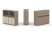 Тумба двойная + низкая надставка ES.NB.2N-5 (1500х410х1135) (Латте/Тиквуд Светлый)