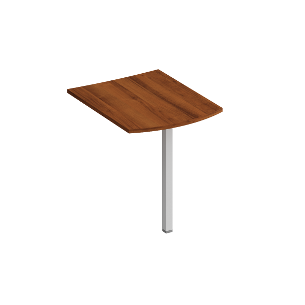 Брифинг-приставка фронтальная с опорой КФ Комфорт КФ К.1220 870x700x750 (Французский орехСерый)