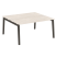 Рабочая станция на деревянных опорах Onix Wood OW.D.RS-2.4.7 1580x1475x750 (Тиквуд Светлый/Дуб Темный)