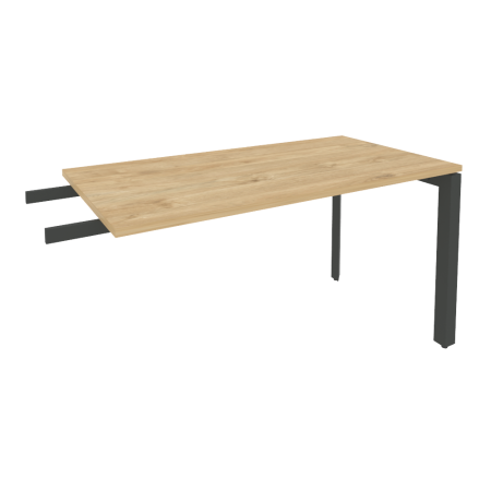 Брифинг-приставка на П-образном м/к Onix O.MP-BR-13 1380x720x750 (Тиквуд Светлый/Черный металл)