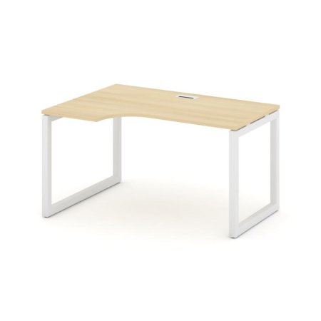 Стол рабочий эргономичный SN-5O.SPA-001(L) (1380х600/980х750) (Акация Лорка/Металл Белый)