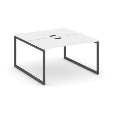 Рабочая станция 2-х сторонняя SN-4O.DRS-023 (1380х1632х750) (Белый/Металл Антрацит)