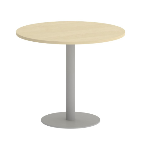 Стол круглый VR.SP-5-90.1 900x900x750 (Клен/Серый Металл)