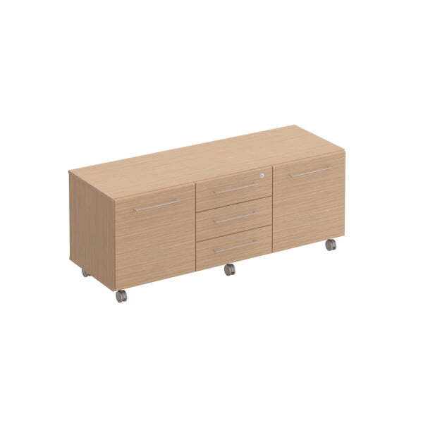 Тумба для оргтехники Reventon МЕ 262 1490x500x590 (Зебрано песочный)