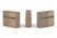 Тумба двойная + низкая надставка ES.NB.2N-17 (1500х410х1135) (Латте/Тиквуд Светлый)