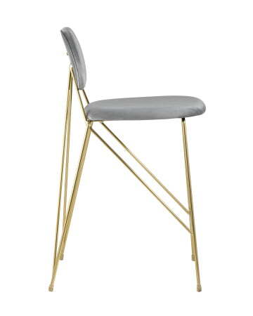 Стул Элис полубарный светло-серый (Стул полубарный Элис светло-серый)