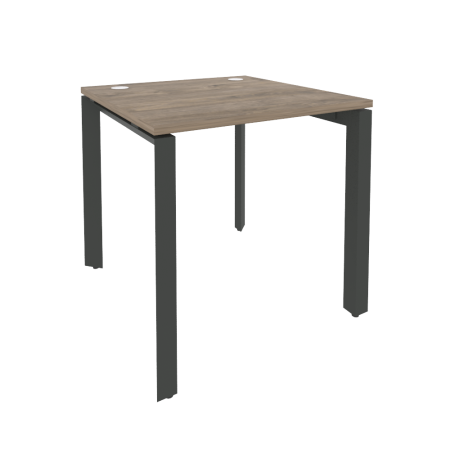 Стол рабочий на П-образном м/к Onix O.MP-SP-0.8 780x800x750 (Тиквуд Темный/Черный металл)