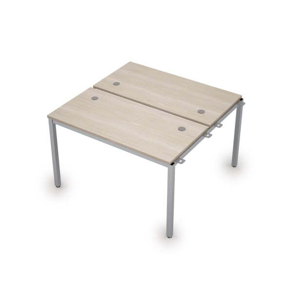 6МБН.268 Сдвоенные бенч-системы, начальный модуль (1200x1235x750) (Шамони светлый/Алюминий матовый)