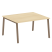 Стол для переговоров (1 столешница) на А-образном м/к Metal System Style БА.ПРГ-1.3 1400x1235x750 (Дуб наварра/Серый металл)