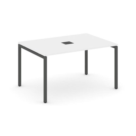 Стол переговорный SN-4P.SPRG-002 (1180х980х750) (Белый/Металл Антрацит)
