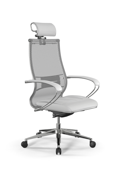 Кресло для руководителя Метта Samurai L2-6K - TS+Infinity /Kc00/Wm06/K2cL/H2cL-3D(M26.B32.G25.W03) (Белый)