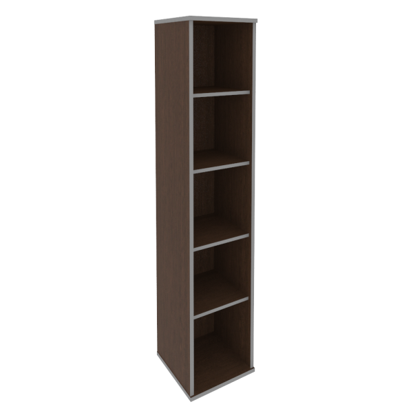 Стеллаж узкий высокий Style Л.СУ-1 412x410x1980 (Венге Цаво)