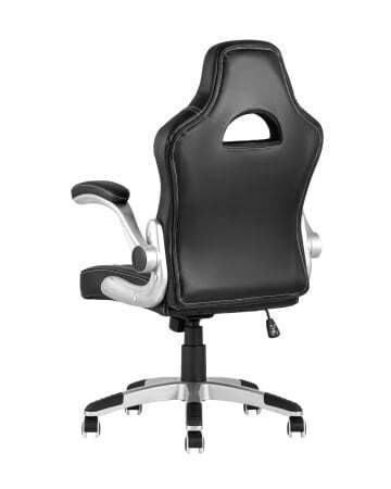 Кресло игровое TopChairs Genesis черное (Геймерское кресло Genesis черный)