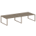 Рабочая станция Metal System Style БО.СМ-4.5 3600x1475x750 (Дуб Наварра/Серый металл)