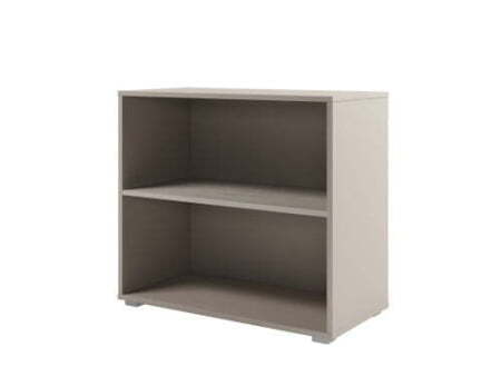 Стеллаж низкий Solution D-65 800x396x1096 (Акация Морава/Кашемир)