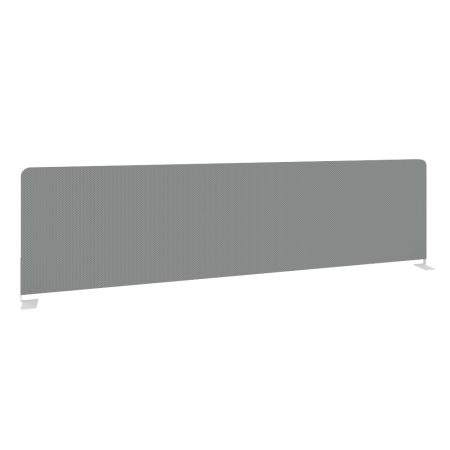 Экран тканевый боковой L1475мм Б.ТЭКР-147 1475x22x390 (Серый/Белый металл)