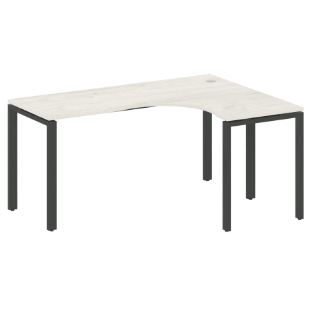 Стол криволинейный правый Metal System Style БП.СА-4 Пр 1600x1200x750 (Дуб Наварра/Антрацит металл)