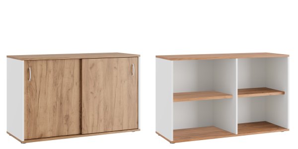 Тумба с раздвижными фасадами Foil (1200х450х750) (Дуб крафт золотой)