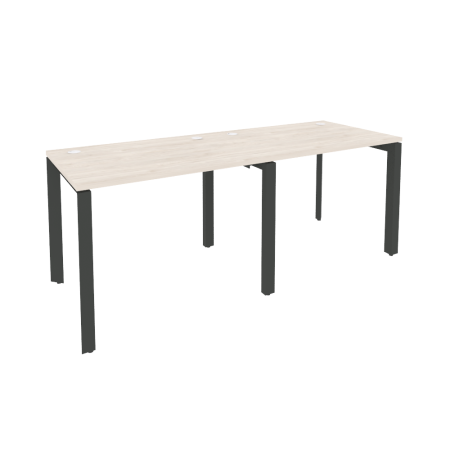 Рабочая станция на П-образном м/к Onix O.MP-RS-2.1.7 1960x720x750 (Денвер Светлый/Черный металл)