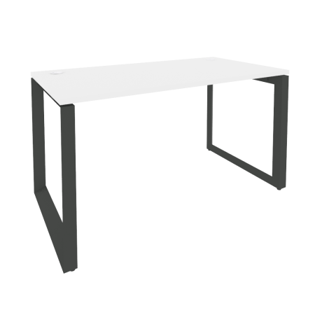 Стол рабочий на О-образном м/к Onix O.MO-SP-4.7 1580x720x750 (Белый Бриллиант/Черный металл)