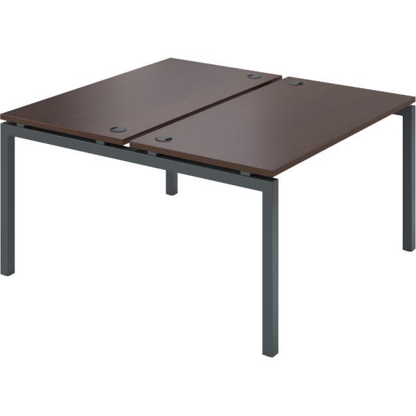 Стол на металлокаркасе для заседаний Арго-М АМП-140 1400x1236x760 (Дуб венге/Антрацит)