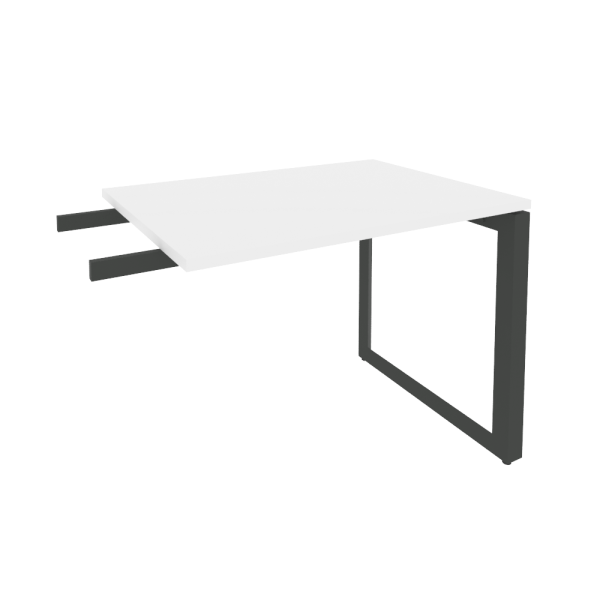 Брифинг-приставка на О-образном м/к Onix O.MO-BR-9 980x720x750 (Белый Бриллиант/Черный металл)