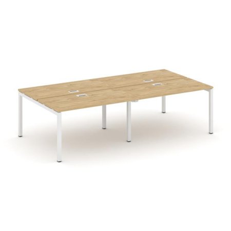 Рабочая станция 2-х сторонняя SN-5P.DRS-041 (1960х1432х750) (Тиквуд Светлый/Металл Белый)