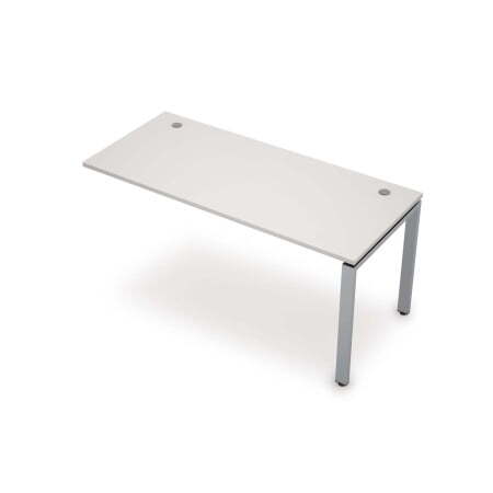 6МБК.6178 Линейная бенч-система, конечный модуль (1200x700x750) (Белый/Алюминий матовый)