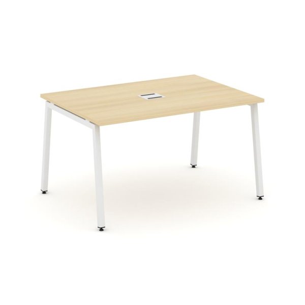 Стол переговорный SN-4A.SPRG-001 (980х980х750) (Акация Лорка/Металл Белый)