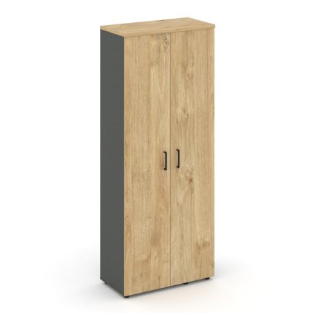 Гардероб широкий неглубокий SN.GB.E-003 (796х400х1982) (Антрацит/Тиквуд Светлый)