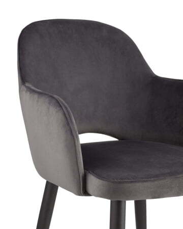 Стул Венера велюр серый (Стул Венера серый)