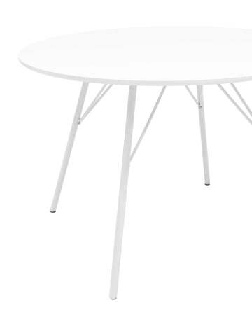 Стол обеденный Мемфис D110 белый (Стол обеденный Мемфис белый)