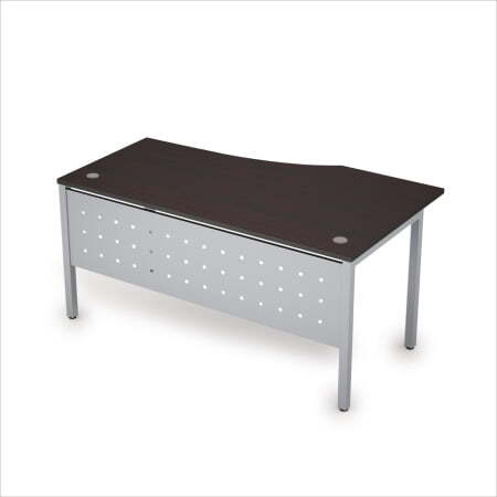 6МК.020 Стол криволинейн.лев. (1600x900x750) (Венге/Алюминий матовый)