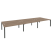 Рабочая станция на П-образном м/к Onix O.MP-D.RS-6.4.8 4740x1635x750 (Тиквуд Темный/Белый Металл)