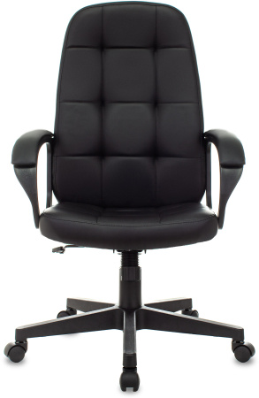 Кресло руководителя CH 002 черный эко.кожа крестов. пластик (Черный)