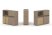 Тумба двойная + низкая надставка ES.NB.2N-20 (1500х410х1135) (Латте/Тиквуд Светлый)